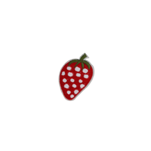 Fraise Rouge (lot de 10 pièces) - Badge thermocollant stylé pour vos vêtements
